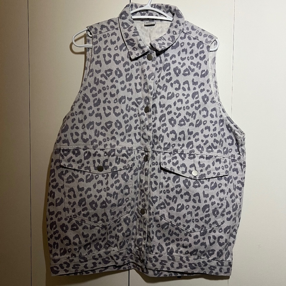 Vintage Lavender Denim Vest